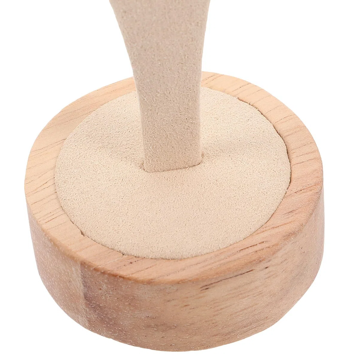 Espositore Base Beige per Orecchini a Y in Ferro e Legno Organizer Orecchini Versatile 3 Pezzi per Collezione e Toeletta