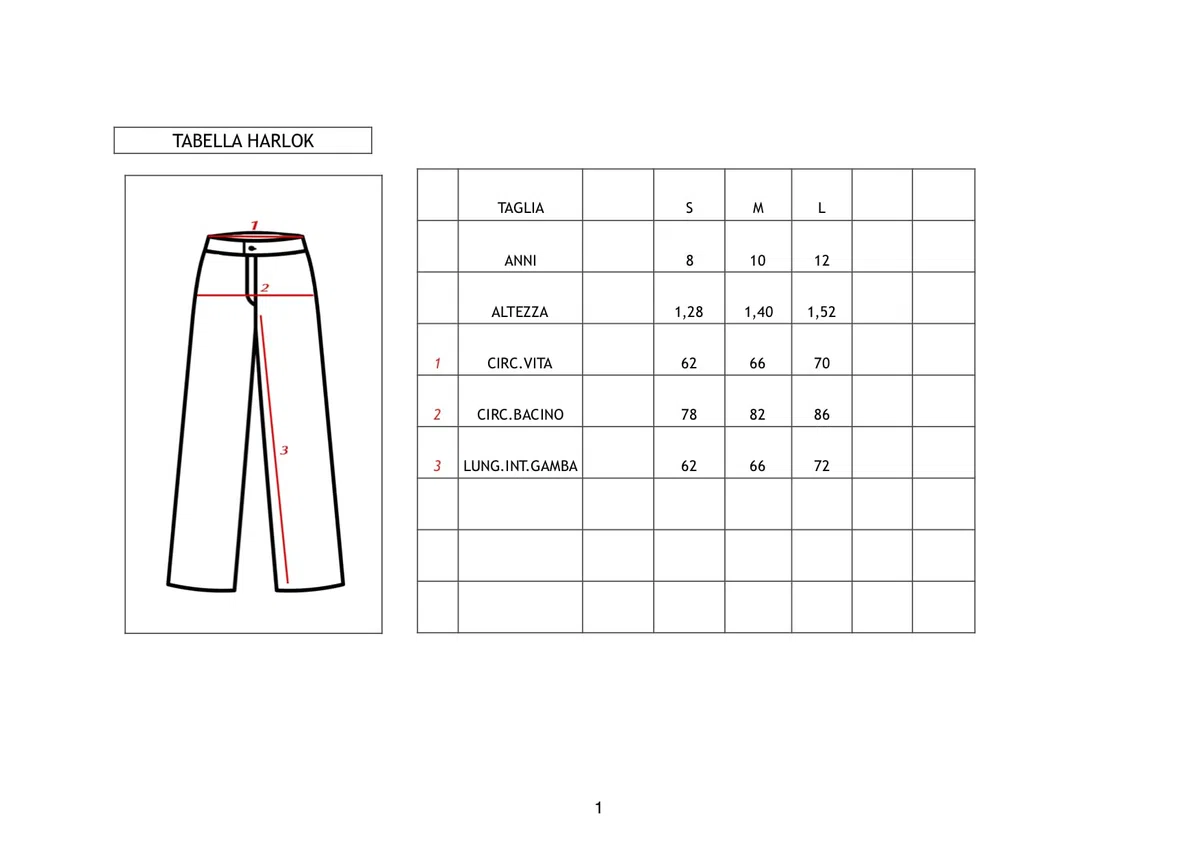 Pantalone per Bambini e Ragazzi per Danza Latino Americano
