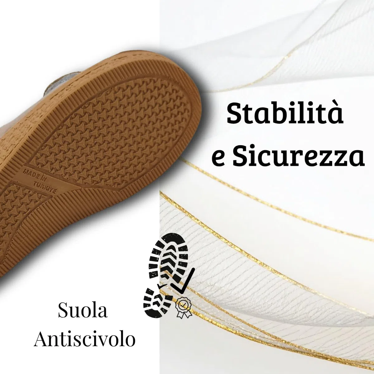Roxanna Corcine Ciabatte Donna Estive in Sughero, Pantofole Casa Ortopediche con Fascia, Ciabattine con Zeppa Antisudore