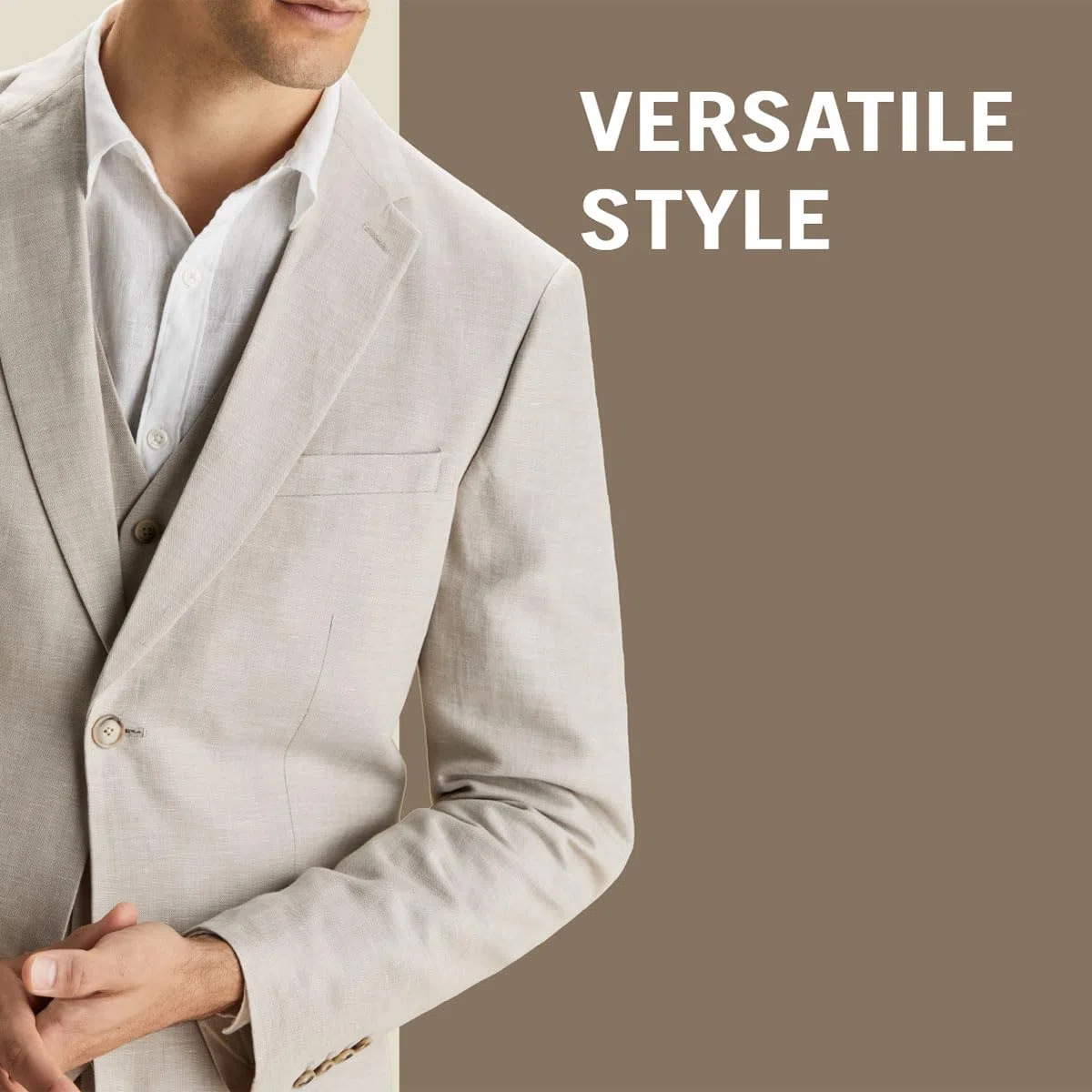 Perry Ellis Linen Suit Jacket Giacca Uomo