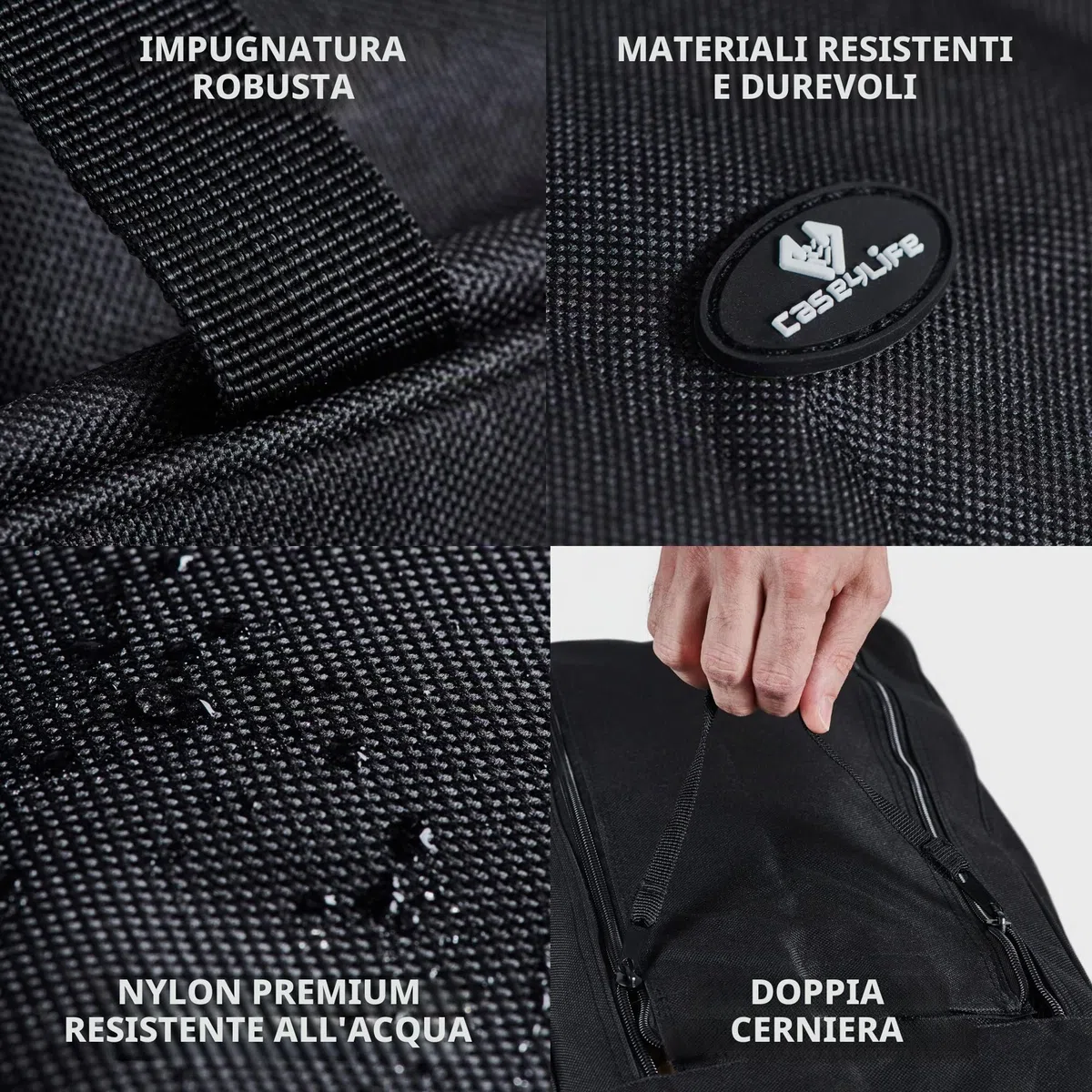 Case4Life Wellington - Borsa per stivali, impermeabile, da viaggio