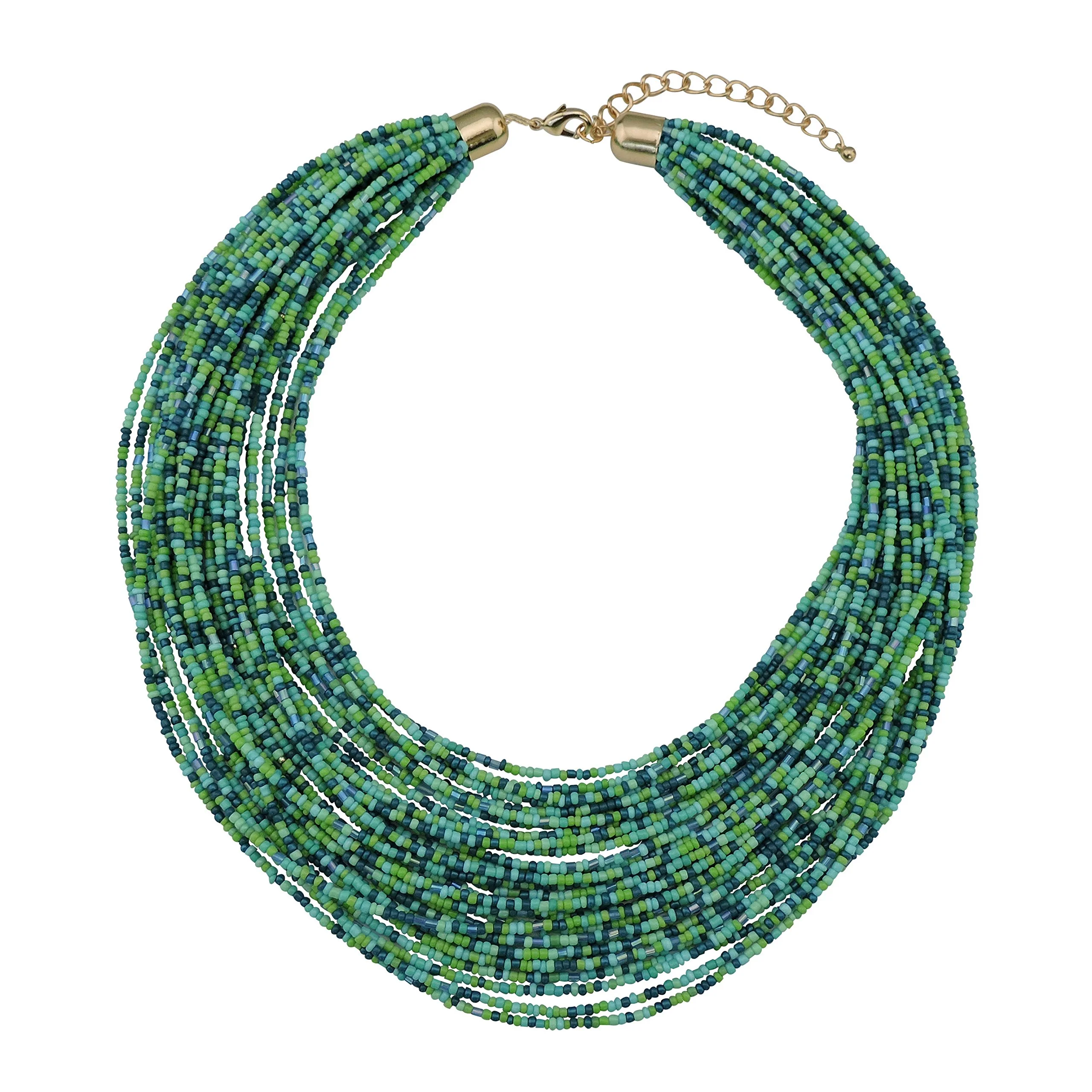 Bocar Multi Layer Chunky Bavaglino collare collana per donne regalo NK-10351