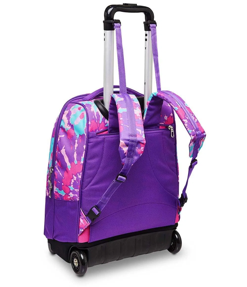 Seven Trolley Scuola, Trendy Heart Girl, Multicolore, 2 in 1 Zaino con Spallacci Uso Zaino con Cross-Over System, Scuola e Viaggio, Bambine e Ragazze