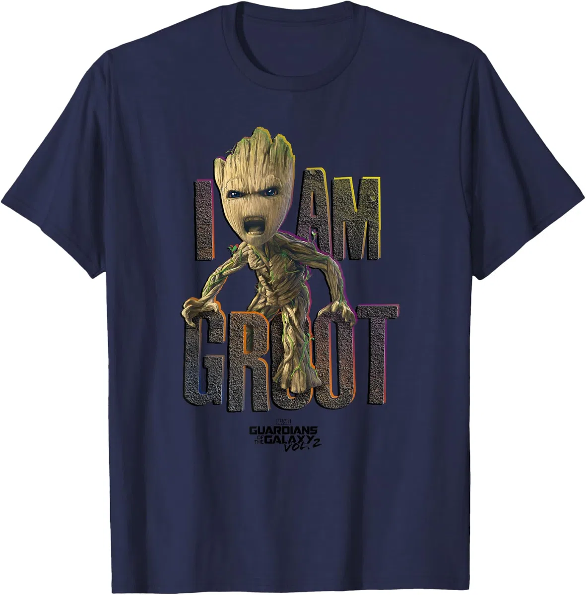 Marvel Guardians Vol.2 I AM Groot Cute Angry Maglietta