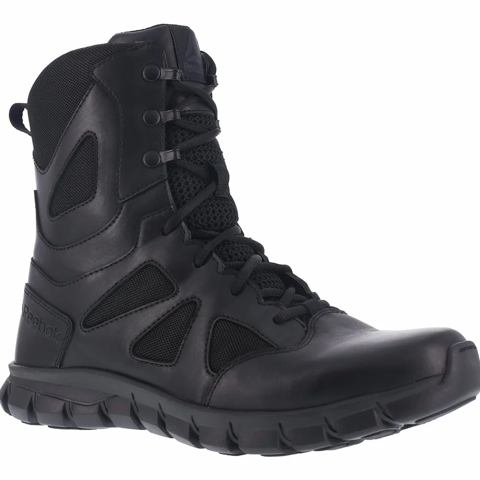 Reebok Men's Sublite Cushion Tactical RB8806 Military Boot, Black