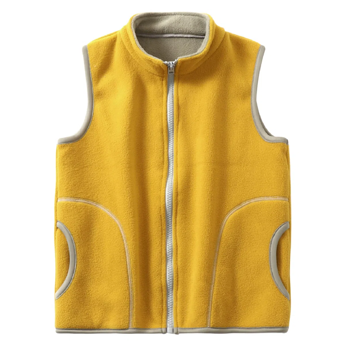 Bambini Gilet in Pile Polare Ragazzi Ragazze Colletto in Piedi Senza Maniche Giacca Autunno Invernale Cerniera Capispalla Panciotto