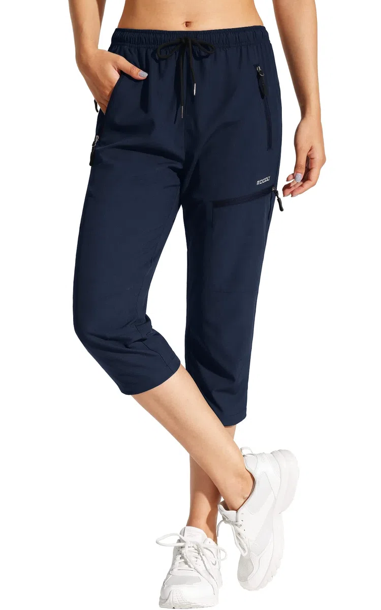 Pantaloni da Escursionismo Donna Trekking Asciugatura Rapida Traspiranti UPF 50+ Cerniera