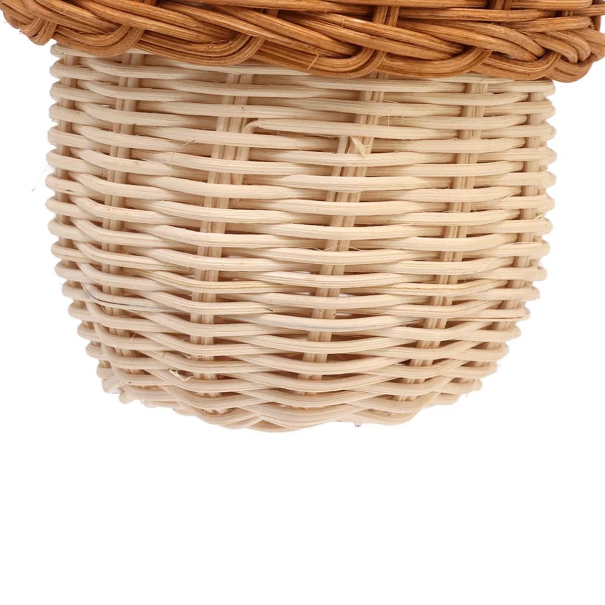 Borsa a Tracolla Intrecciata in Rattan, Fatta a Mano, a Forma di Ghianda, per Bambini (Borsa a Tracolla Piccola)