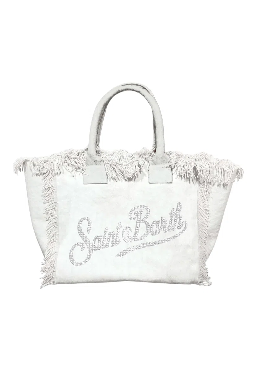 Saint Barth Mc2 Donna Borsa A Mano Cotone VANI001-Strass