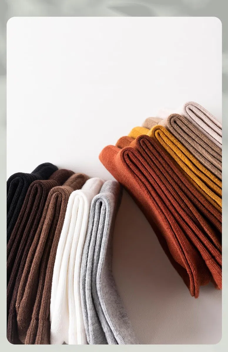 10 Paia Calze Donna Invernali in Cotone - 10 Colori, Traspiranti, Assorbenti, Morbide e Termiche - Calzini Casual Comfort per Sport All'aperto - Regalo