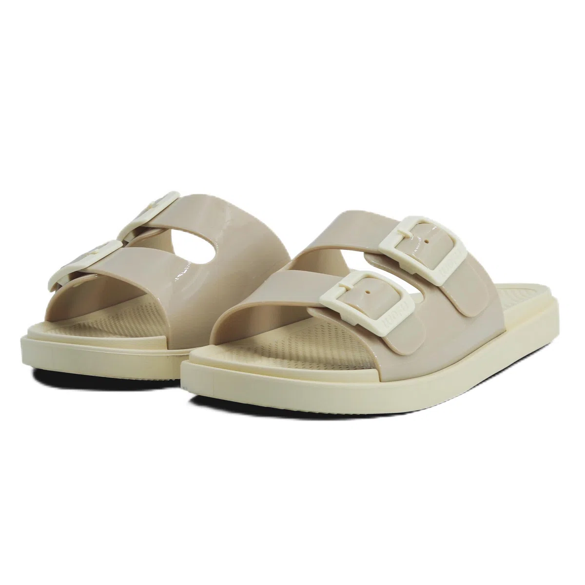 JOMIX Ciabatte Donna Estive Eleganti con Doppia Fibbia Regolabile in Gomma PVC Antiscivolo Senza Infradito Pantofole Comfort Casa Tempo Libero 3 cm