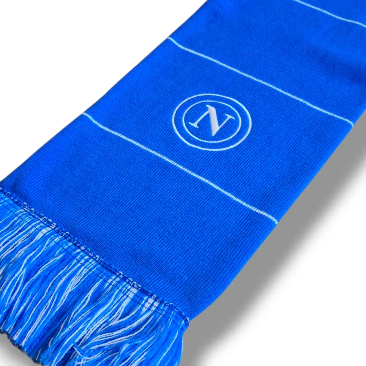 SSC Napoli, sciarpa 100% ufficiale, Azzurro, Bianco, Blu, Vari modelli e tessuti