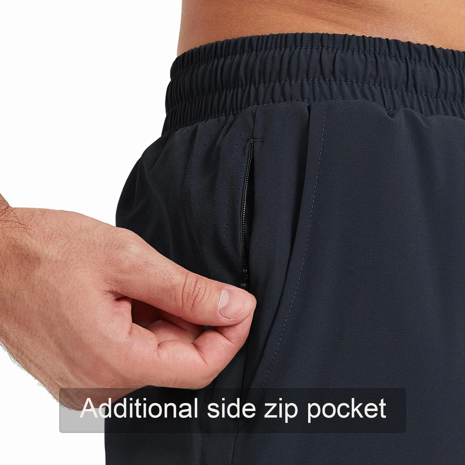 Pantaloncini da Running Uomo 2 in 1 Pantalone Corto Sportivo Short da Asciugatura Rapida Traspirante Outdoor Jogging