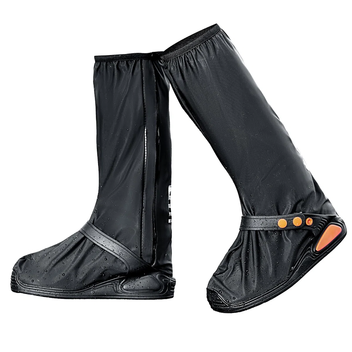 YMTECH Copriscarpe impermeabili, antiscivolo e riutilizzabili con suola rinforzata per pioggia, escursionismo e giardinaggio (Nero, 38-39 EU)