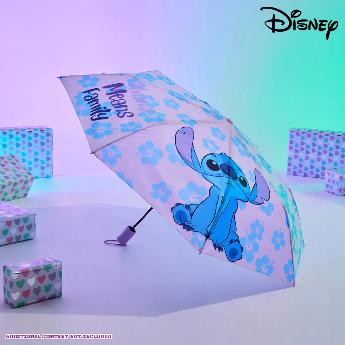 Disney Ombrello Pieghevole per Bambini e Adolescenti - Leggero Ombrelli Portatili per Viaggi, Scuola