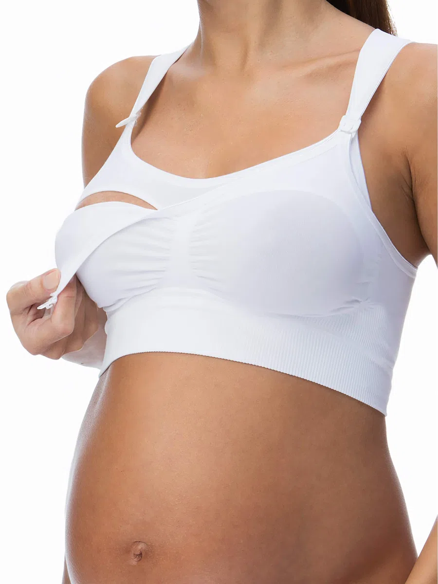 RelaxMaternity 5702 Reggiseno maternità Allattamento Coppe apribili con Ganci