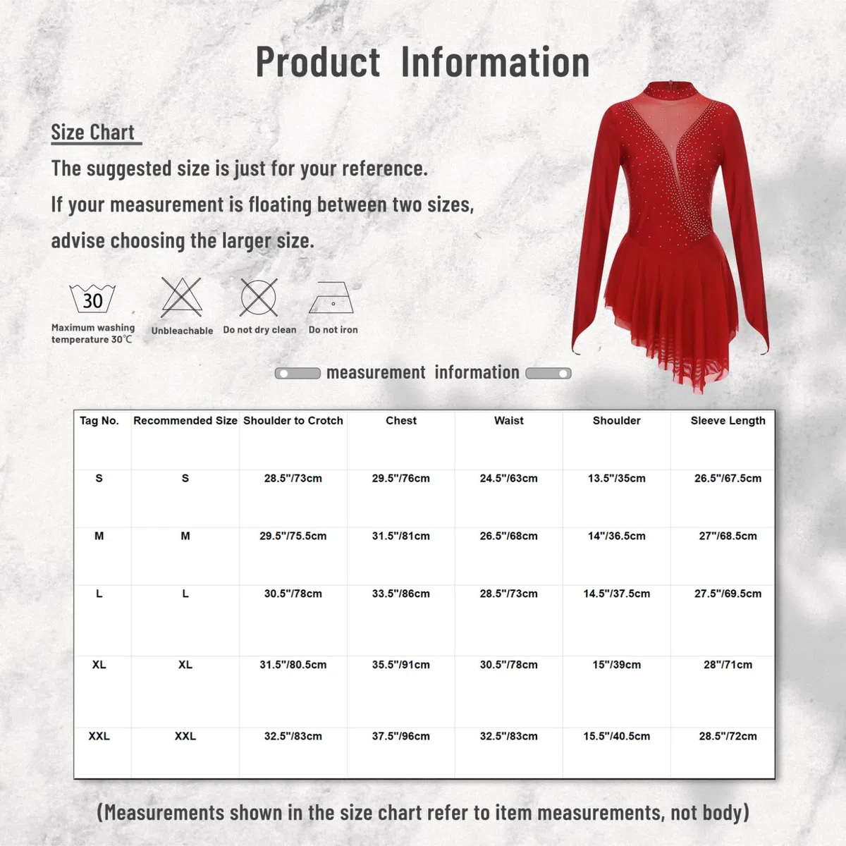 Freebily Abito da Pattinaggio Artistico sul Ghiaccio Donna Vestito Danza Classica Ballerina Moderna Strass Leotards da Balletto Abito da Danza Lirica Contemporanea Dancewear