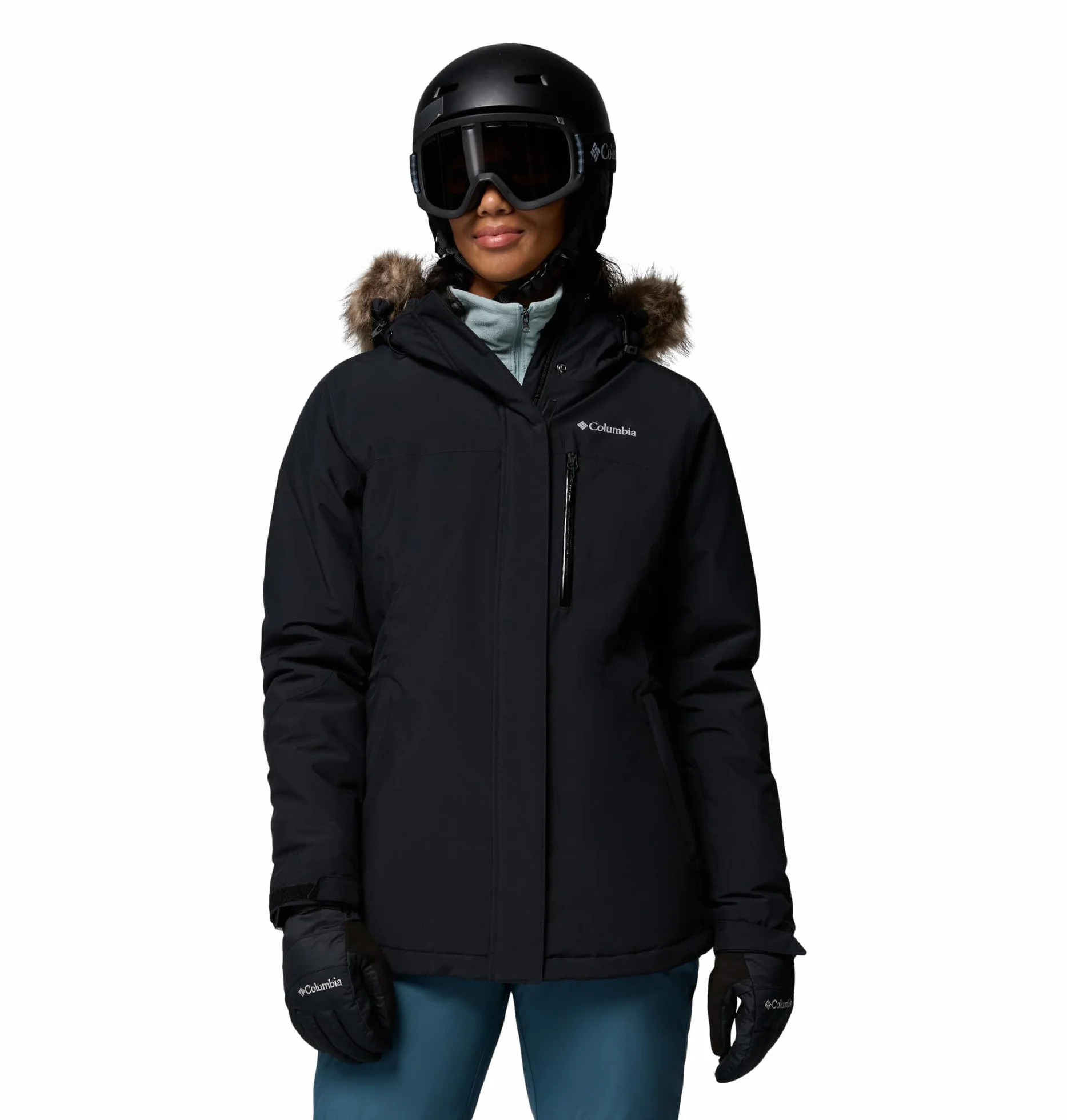 Columbia Ava Alpine II Insulated Jacket, Isolamento termico, Materiale traspirante, waterproof, Dettagli regolabili, Pelliccia sintetica staccabile, Pratiche tasche - da donna