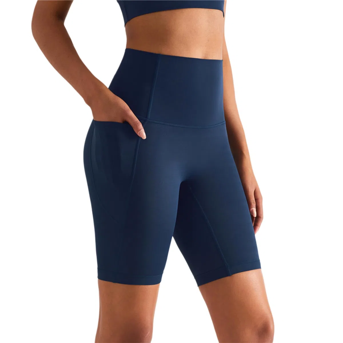 Pantaloncini Sportivi da Donna Yoga Pantaloncini Corti a Vita Alta Pantaloni Corta Pantaloncini Yoga con Tasche Laterali Corsa Palestra Jogger Sport