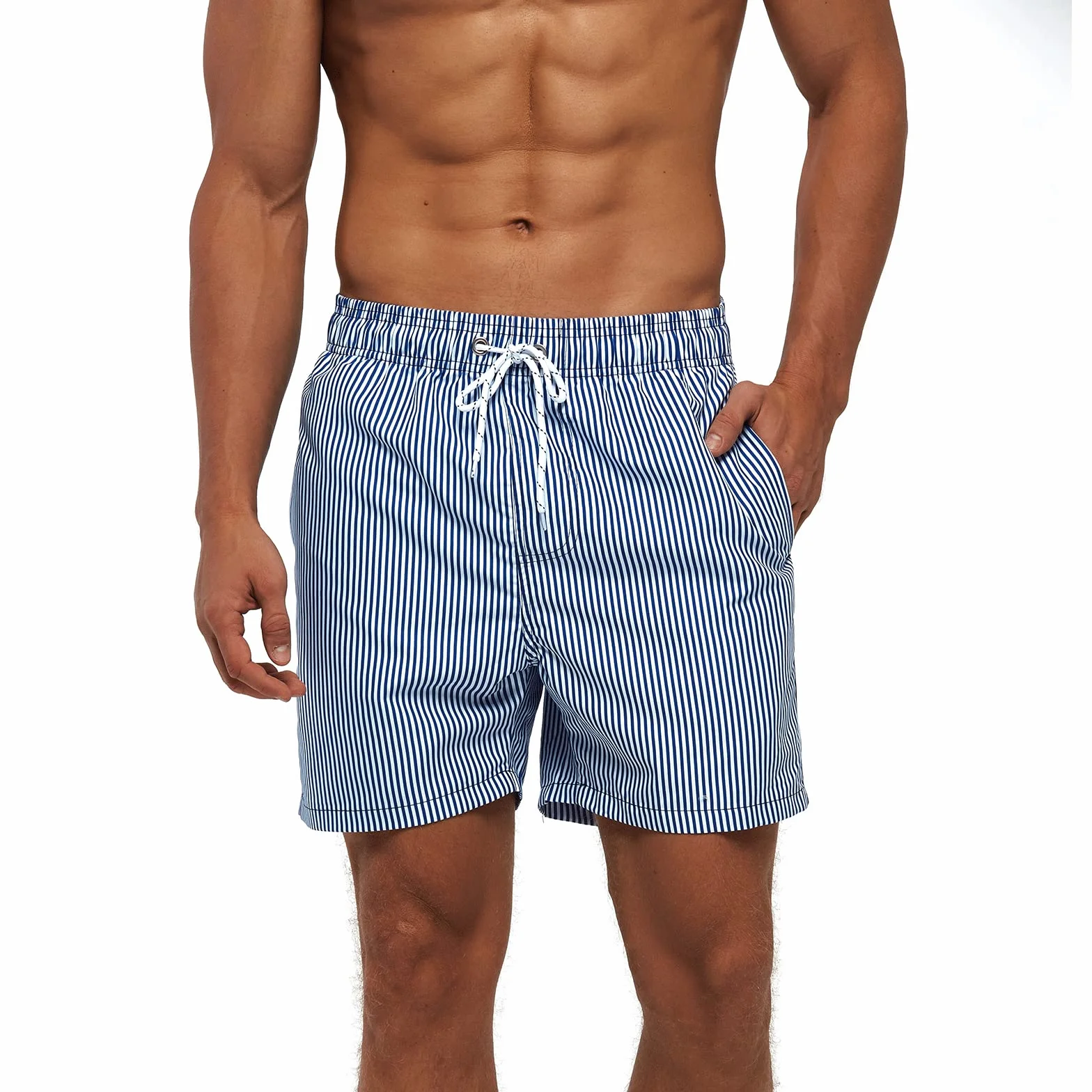 Costume Uomo Mare Costumi da Bagno Uomo Traspirante ad Asciugatura Rapida con 3 Tasche Pantaloncini da Bagno con Fodera in Rete e Coulisse Regolabile