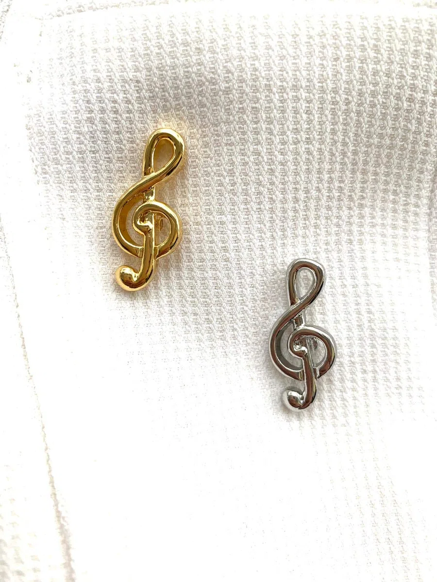 Spilla con chiave di violino e spilla da 5 pezzi