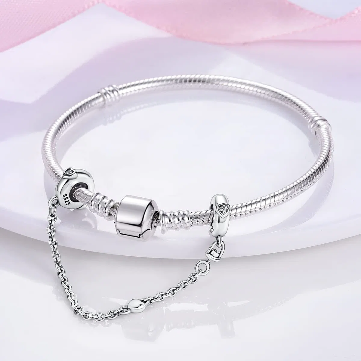 Collana di sicurezza in argento Sterling 925