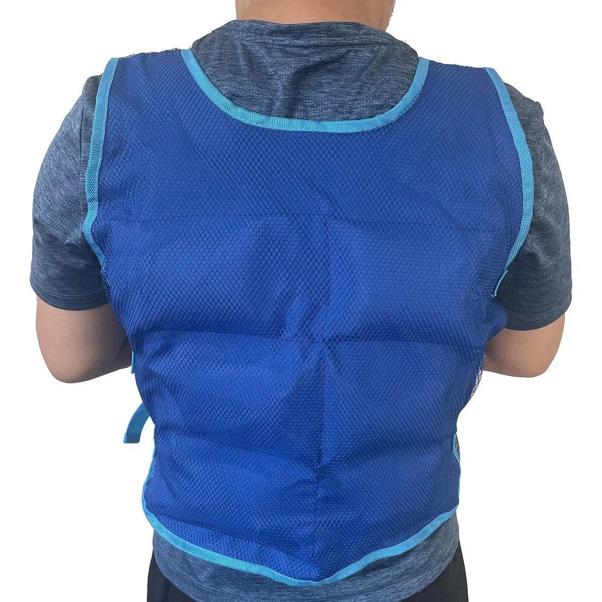 Gilet refrigerante per uomini e donne, regolabile, per il caldo, 12 impacchi di ghiaccio, giacca rinfrescante per lavoro all'aperto, moto, pesca, corsa, giardinaggio