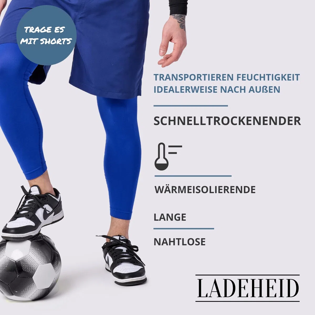 Ladeheid Pantaloni Calzamaglia Lunghi Intimo Termico, Uomo per Sport Invernali Sci, Snowboard Corsa all'aperto LA40-260