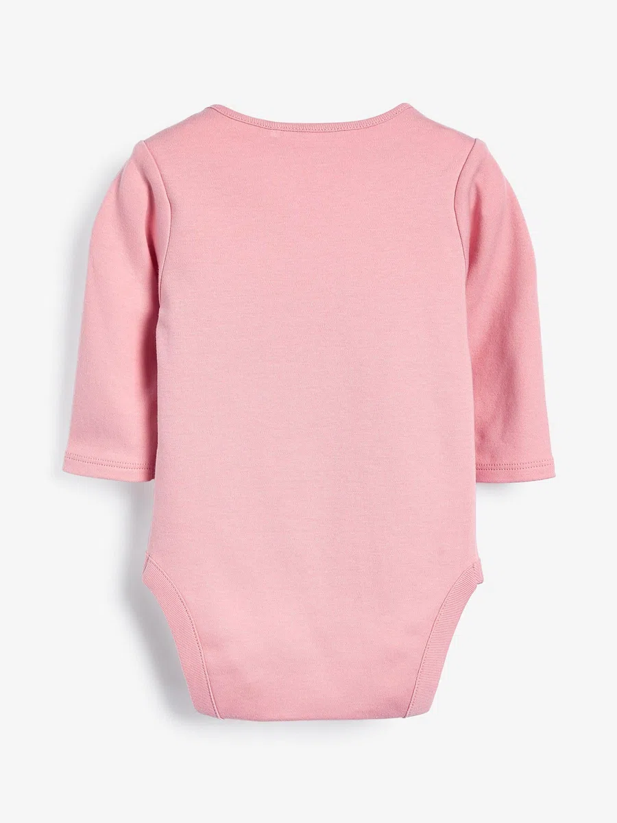NEXT Bambina Confezione da 5 body basic per neonati a maniche lunghe in 100% cotone