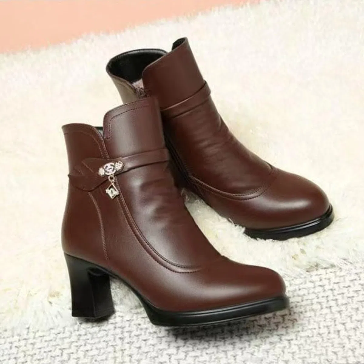Stivali Gomma Donna Eleganti in Pelle Antiscivolo Laterale E Lacci con Motivo Stampato Stivali di Gomma Wellington Generisch Stivaletti da Laterale E Lacci Antiscivolo Scarpe da