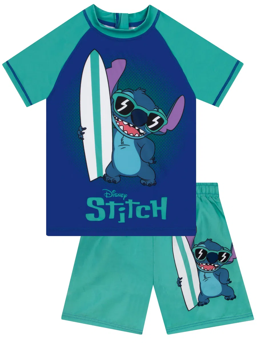 Disney Costume Piscina Bambino Lilo E Stitch, Bagno Bambini Stitch, Set Costume Nuoto Ragazzo