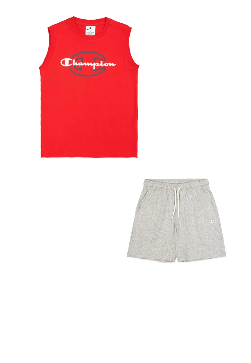 Champion Legacy Boy - Graphic Sleeveless Crewneck Set With Large Print Impostato Bambini e ragazzi (Pacco da 1)