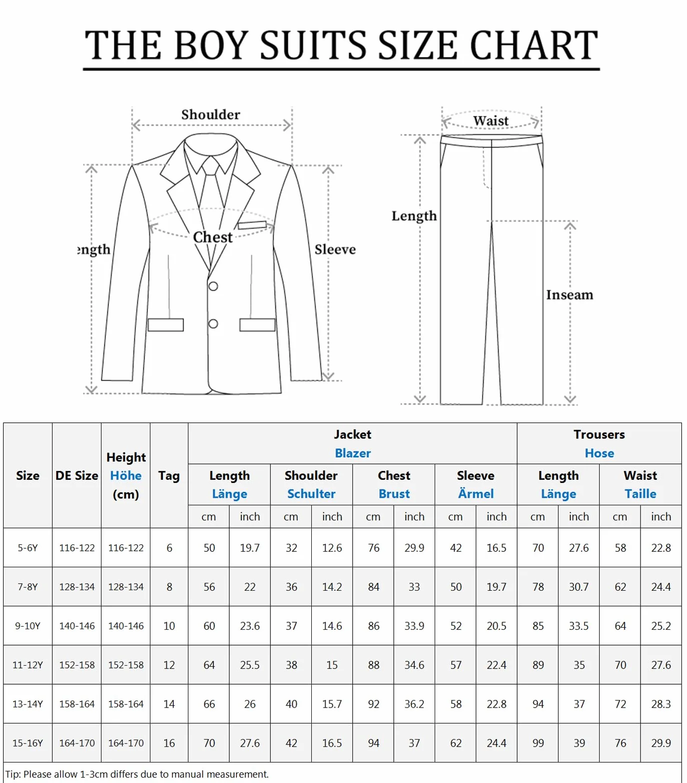 mintgreen Boys Blazer Suit 3PCS Kids Page Boy Outfit Sets Tuexdo Blazer + Waistcoat + Trouser 5-12 Years