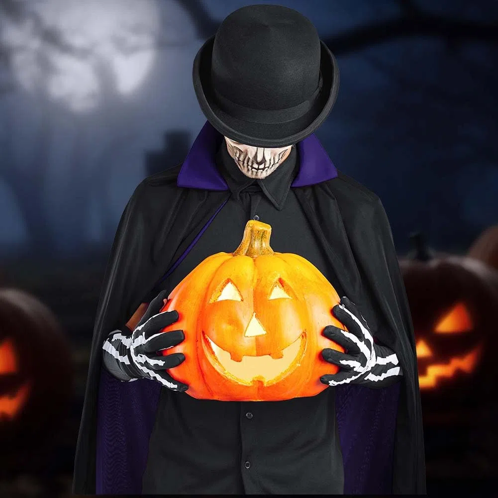 AOOWU Mantello a doppio strato per Halloween, costume da vampiro, unisex, mantello da strega, cosplay, mantello a lunghezza intera, per feste in famiglia, 150 cm