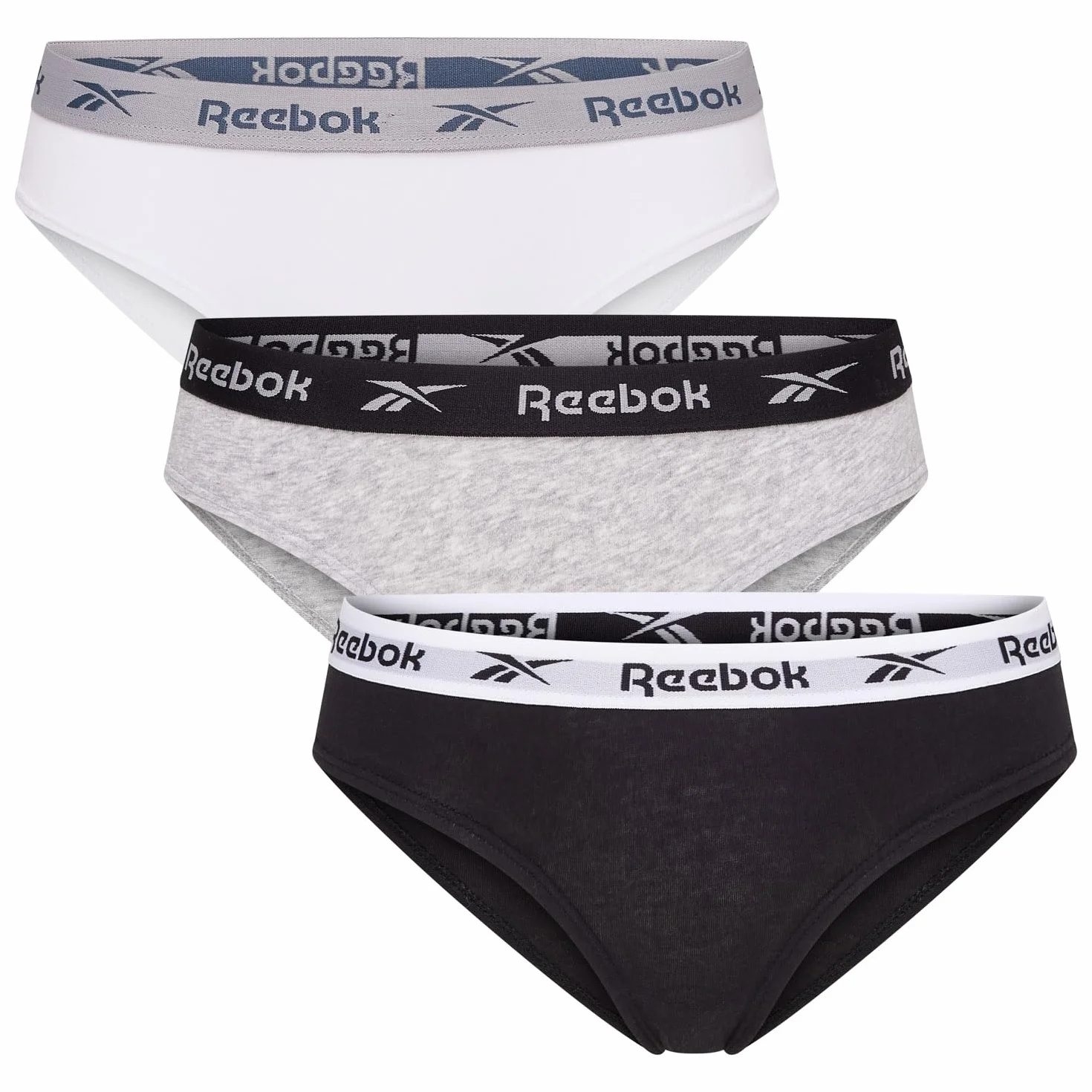 Reebok Carina Fondo dello Strato di Base Donna (Pacco da 3)
