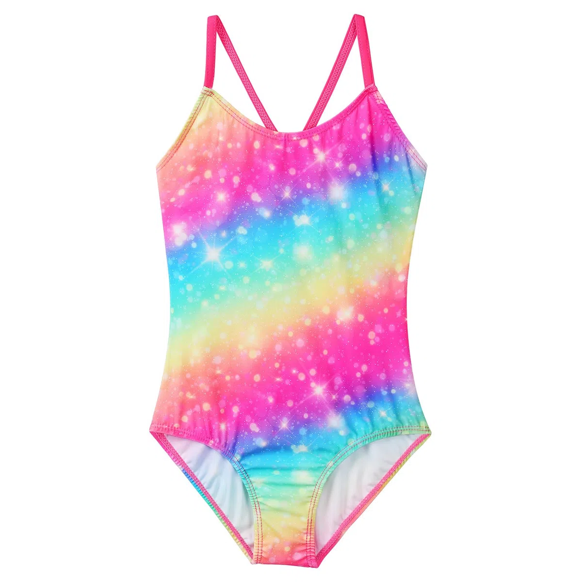 Costume intero da bambina ad asciugatura rapida, protezione UV