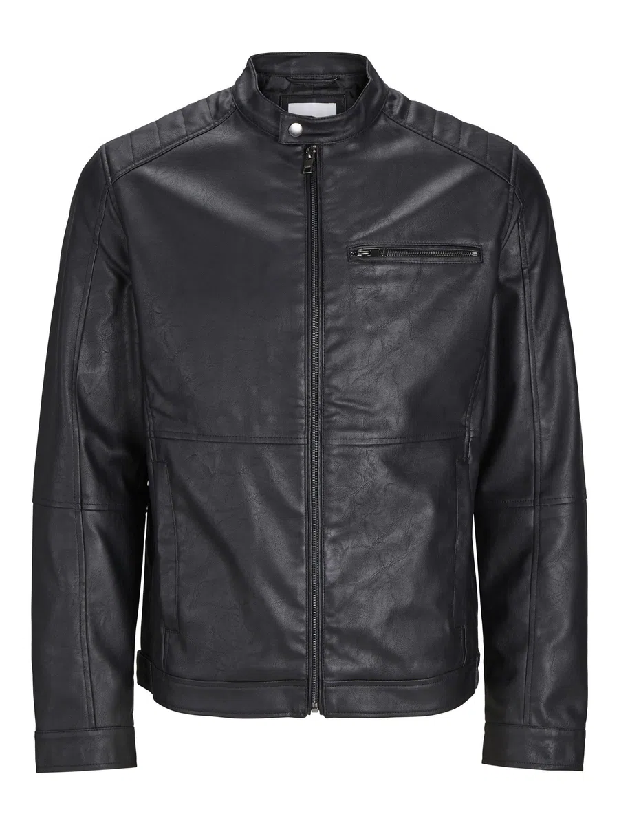 JACK & JONES Synthetic Leather Jacket Synthetic Leather Jacket