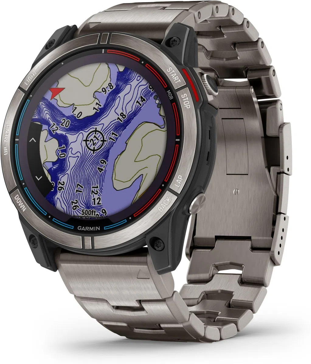 Garmin - Smartwatch - Unissex - Quatix® 7X Sapphire Solar Titan - 010-02541-61