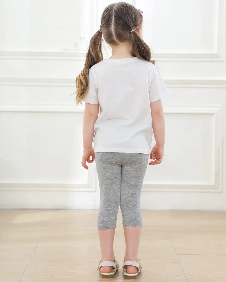Adorel Capri Leggings 3/4 Pantaloni Estivi Bambina Confezione da 6