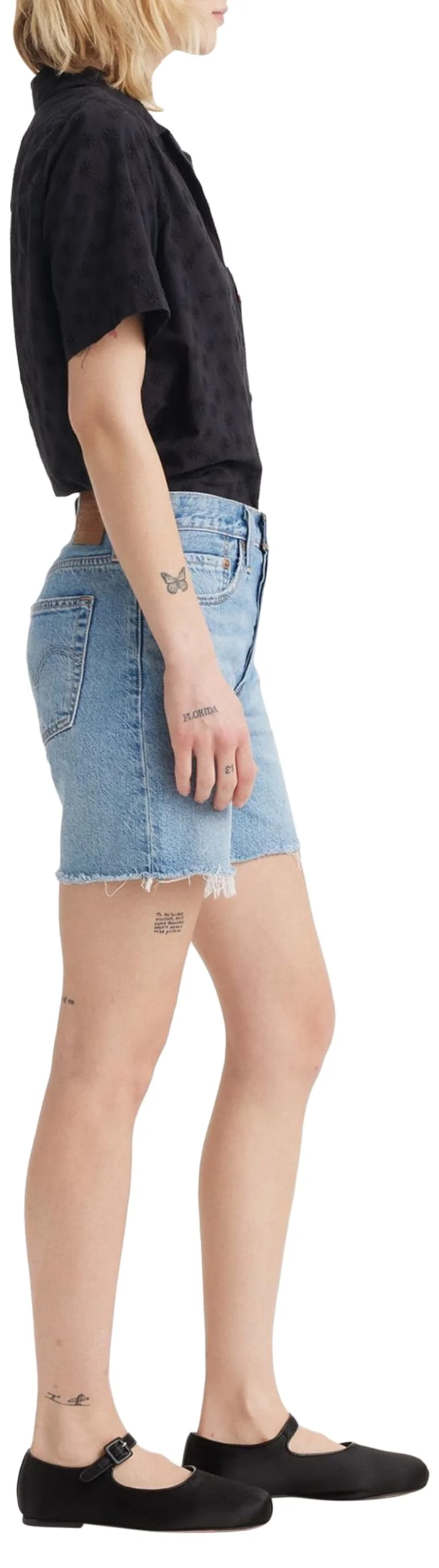 Levi's Donna 501 Mid Thigh Lightweight Pantaloncini