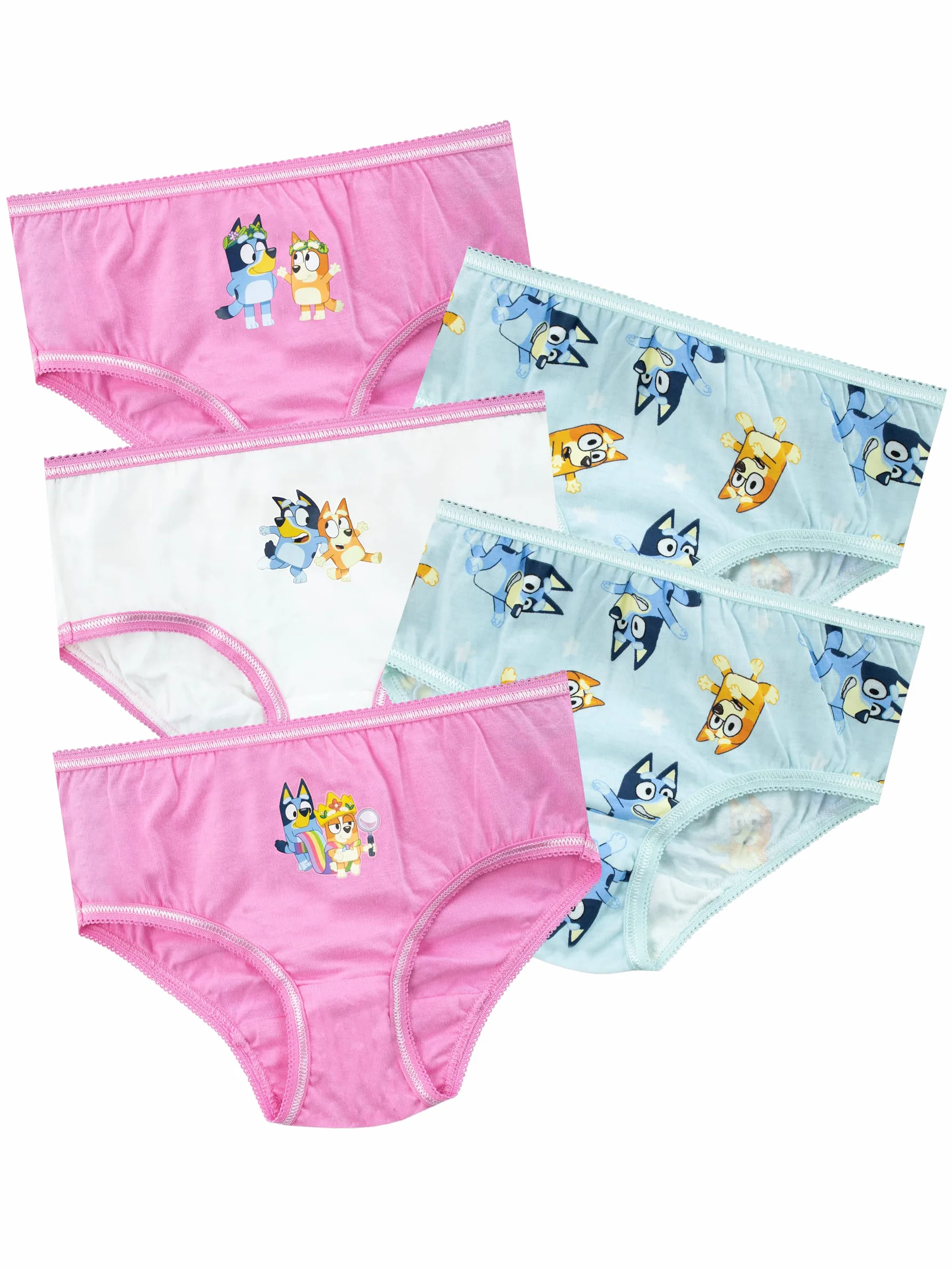 Bluey Ragazze Intimo Confezione da 5