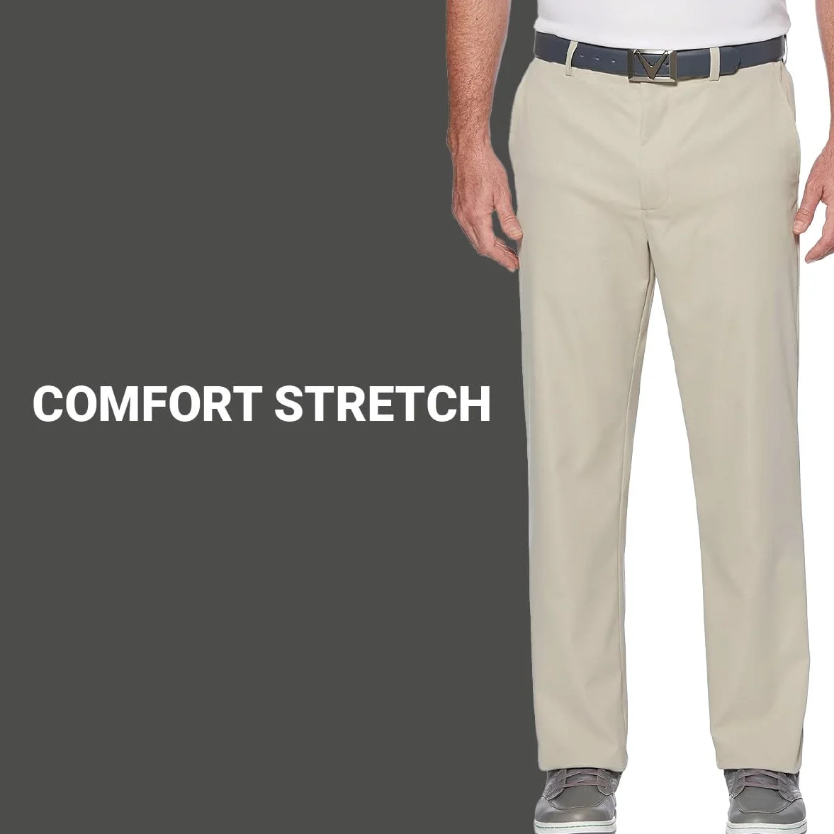 Callaway - Pantaloni da Golf Elasticizzati PRO Spin 3.0 da Uomo con Cintura Attiva (Girovita 30-42 Grande E Alto), Pantaloni da Golf Uomo