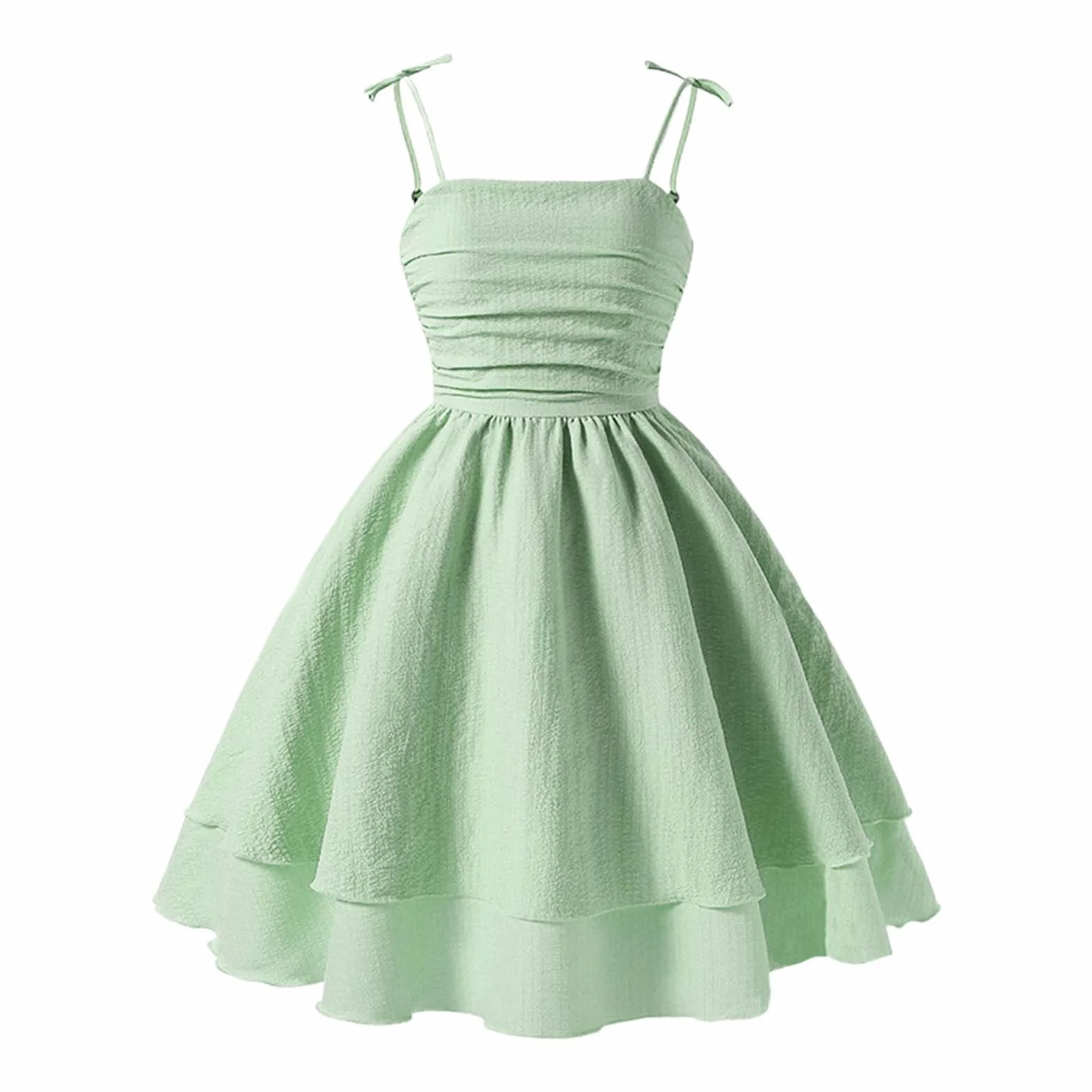 Generico Abiti Bambina Senza Manica Elegante HalterVestito Estivo A-Line Cotone Vestito con Spalline Sottili per Bambine e Ragazze Abito Principessa per Ragazza 8-1 2 Anni Abito da Sposa per Feste