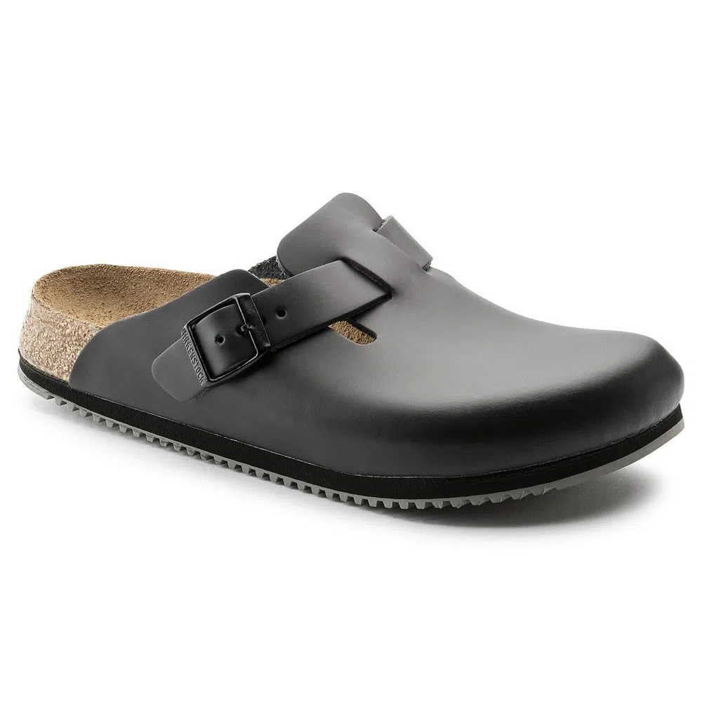 Birkenstock Professional BOSTON NL SCHWARZ 60194, Zoccoli e sabot Unisex adulto, Nero (SUPERLAUF), 44