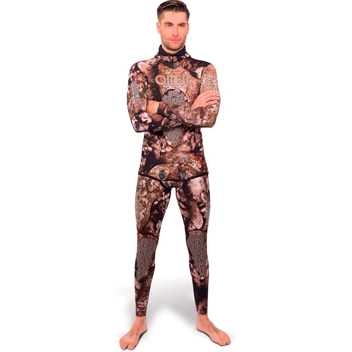 Omer Holo Pantaloni Pietra 5 Millimetri Neoprene Nylon Unisex Adulto Immersione Grigi