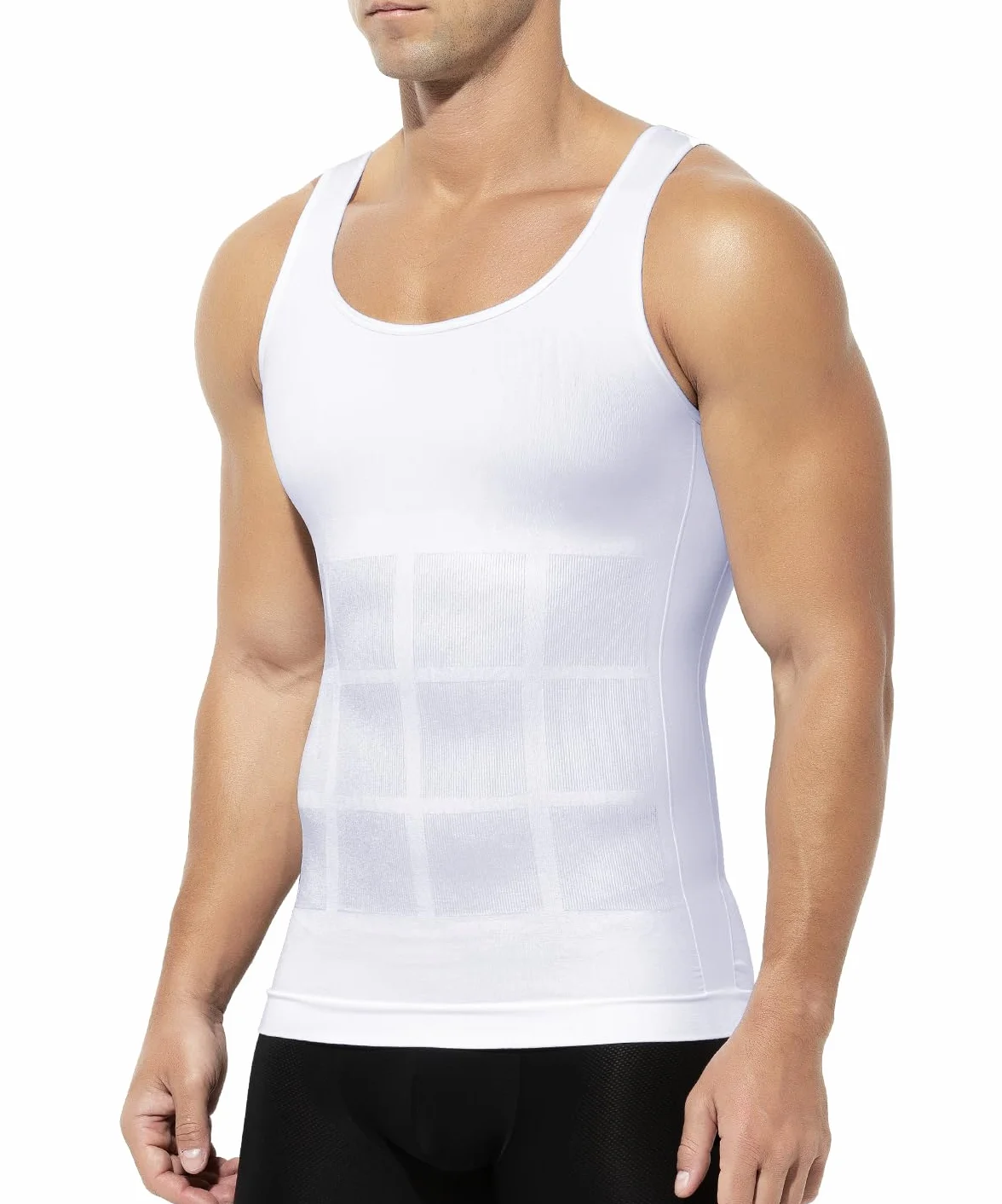 Casey Kevin Canotta Contenitiva Uomo Compressione Snellente Intima Uomo Elasticizzato Fitness Canottiera Dimagrante Pancia Canotta Shapewear