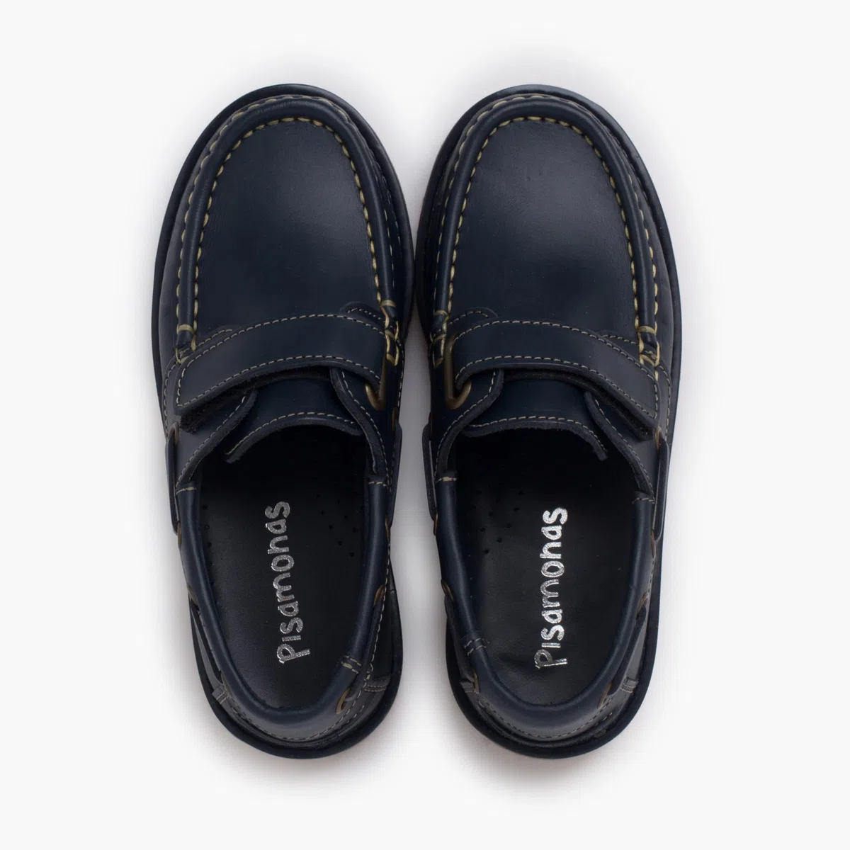 Pisamonas Scarpe da Barca Bambino Chiusura A Strappo