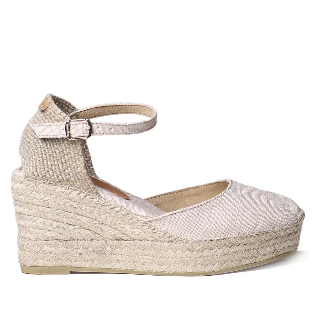 Toni Pons Laia-NT - Espadrillas vegane con Zeppa da Donna realizzate in Lino.