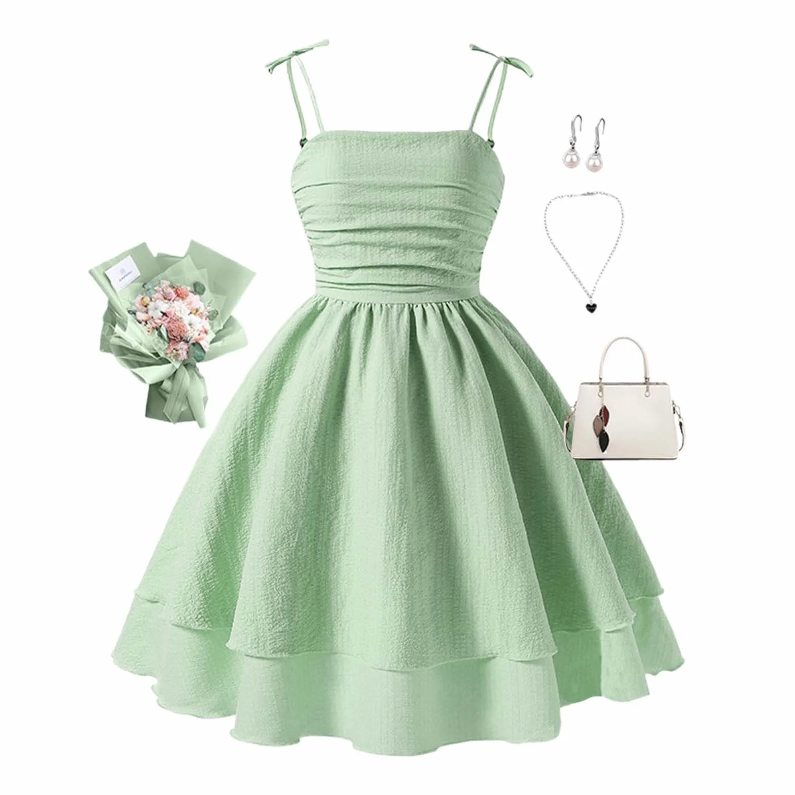 Generico Abiti Bambina Senza Manica Elegante HalterVestito Estivo A-Line Cotone Vestito con Spalline Sottili per Bambine e Ragazze Abito Principessa per Ragazza 8-1 2 Anni Abito da Sposa per Feste