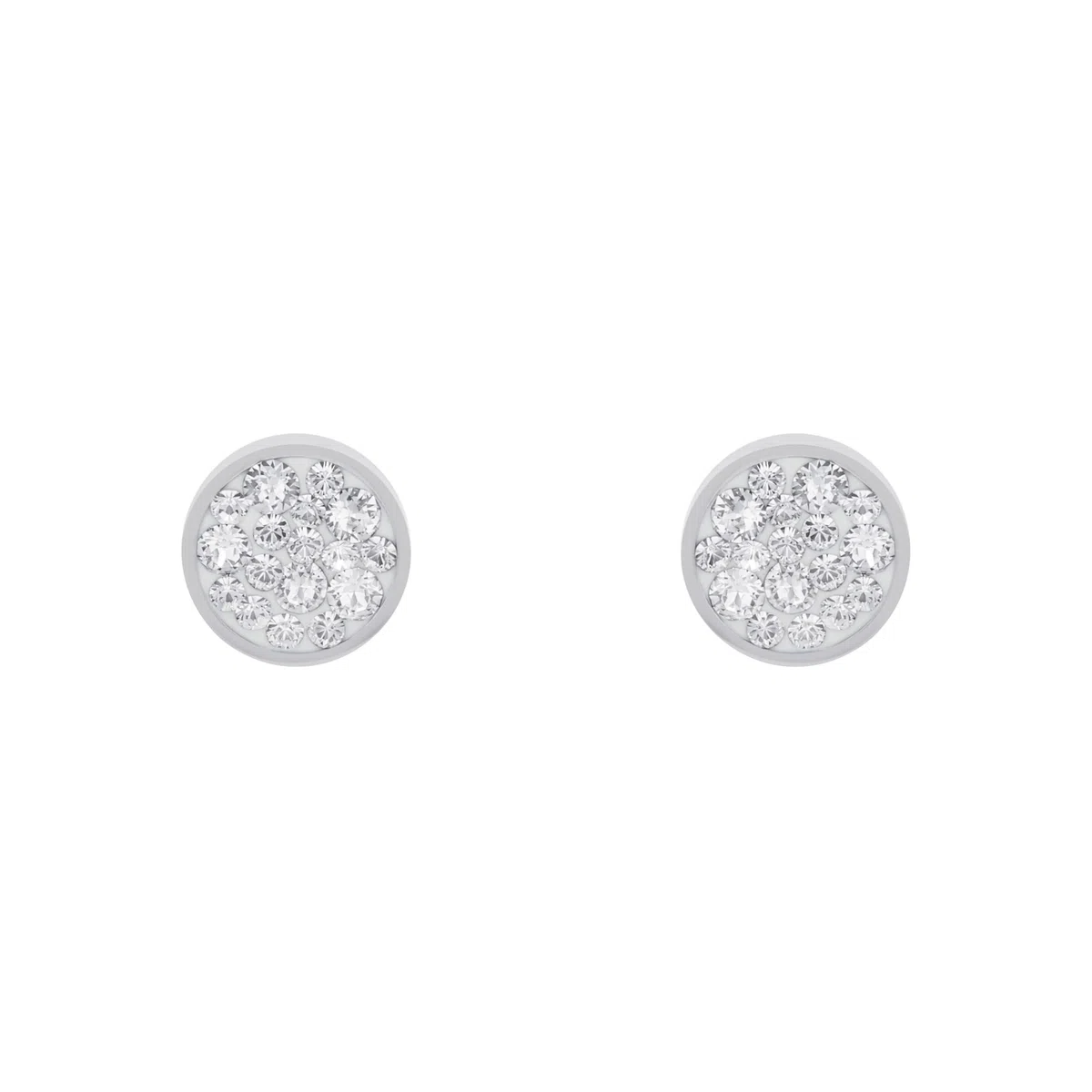 s.Oliver Orecchini a bottone in acciaio inossidabile/argento sterling 925 da donna, orecchini, forniti in confezione regalo per gioielli